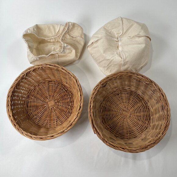 Ballerina Farm Willa Sourdough Starter & Set of 2 Proofing Wicker Cloth Baskets - Picture 9 of 16
